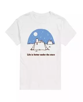 Мужская футболка Peanuts Better Under Stars AIRWAVES, белый