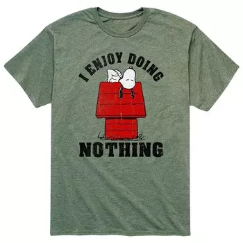Мужская футболка Peanuts Chillin' Snoopy Licensed Character, цвет Beig Khaki