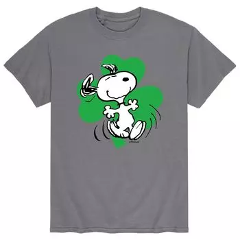 Мужская футболка Peanuts Dancing Snoopy ко Дню Святого Патрика Licensed Character
