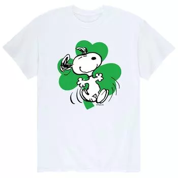 Мужская футболка Peanuts Dancing Snoopy ко Дню Святого Патрика Licensed Character