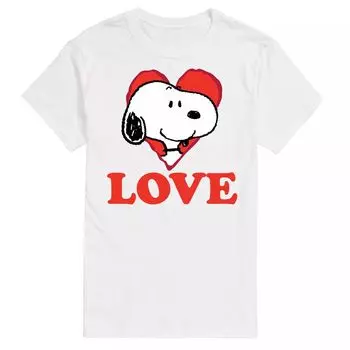 Мужская футболка Peanuts I Love Snoopy Licensed Character