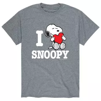 Мужская футболка Peanuts I Love Snoopy Licensed Character