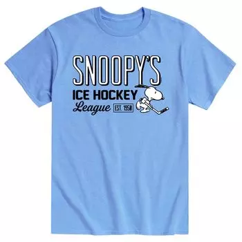 Мужская футболка Peanuts Ice Hockey League Licensed Character