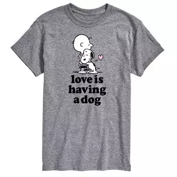 Мужская футболка Peanuts Love Is Have Dog Tee Licensed Character