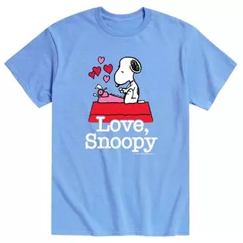 Мужская футболка Peanuts Love Snoopy Licensed Character