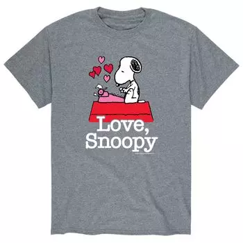 Мужская футболка Peanuts Love Snoopy Licensed Character