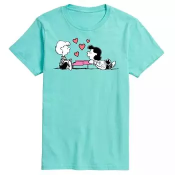Мужская футболка Peanuts Lucy Heart Thoughts Licensed Character