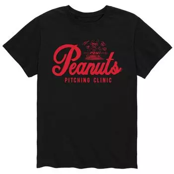 Мужская футболка Peanuts Pitching Clinic Licensed Character
