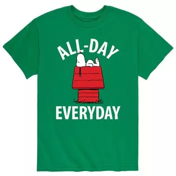 Мужская футболка Peanuts Snoopy All Day на каждый день Licensed Character