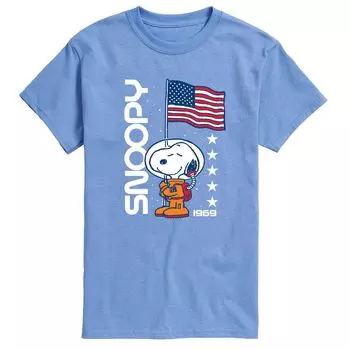 Мужская футболка Peanuts Snoopy Flag 1969 Licensed Character