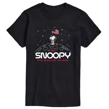 Мужская футболка Peanuts Snoopy Flag Moon Tee Licensed Character