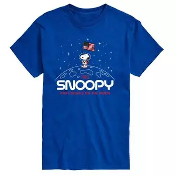 Мужская футболка Peanuts Snoopy Flag Moon Tee Licensed Character