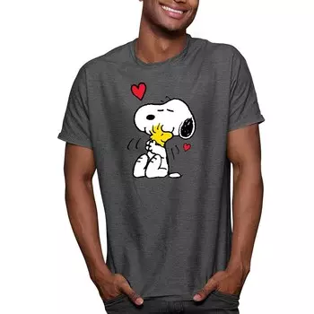 Мужская футболка Peanuts Snoopy Lots of Love Licensed Character, синий