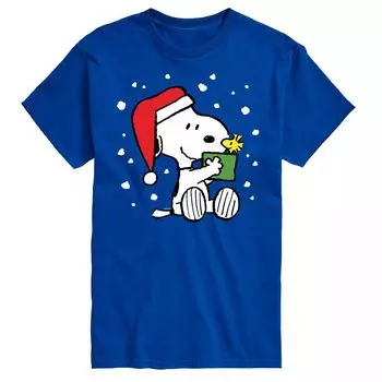 Мужская футболка Peanuts Snoopy Present Licensed Character