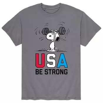 Мужская футболка Peanuts Snoopy "USA Be Strong" Licensed Character