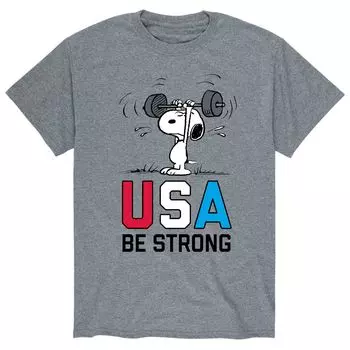 Мужская футболка Peanuts Snoopy "USA Be Strong" Licensed Character