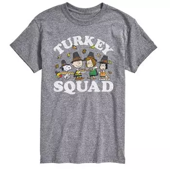 Мужская футболка Peanuts Turkey Squad Licensed Character