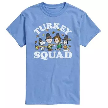 Мужская футболка Peanuts Turkey Squad Licensed Character