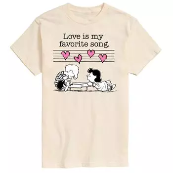 Мужская футболка Peanuts Valentine Piano Tee Licensed Character