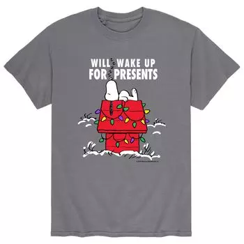 Мужская футболка Peanuts Wake For Presents Licensed Character