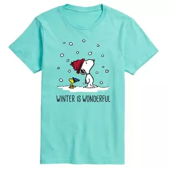 Мужская футболка Peanuts Winter Is Wonderful Licensed Character