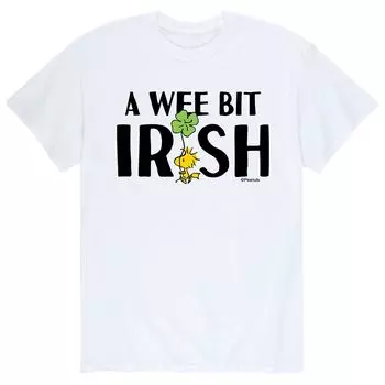 Мужская футболка Peanuts Woodstock ко Дню Святого Патрика "A Wee Bit Irish" Licensed Character