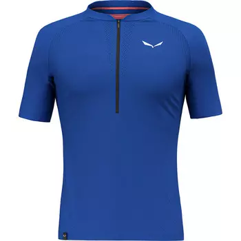 Мужская футболка Pedroc Pro Dry на молнии до половины Salewa, синий