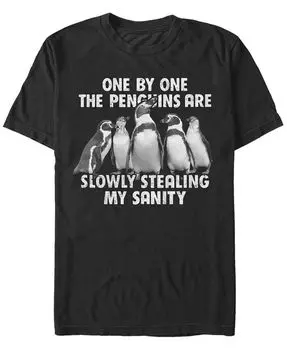 Мужская футболка Penguin Thieves с коротким рукавом и круглым вырезом Fifth Sun, черный