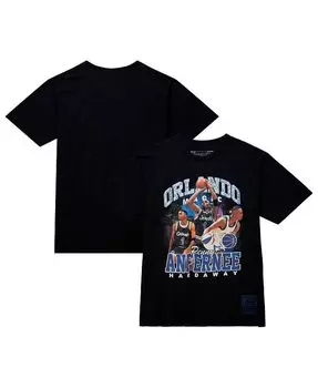 Мужская футболка Penny Hardaway Black Orlando Magic Hardwood Classics Bling Concert Player Mitchell & Ness, черный