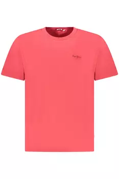 Мужская футболка Pepe Jeans хлопковая однотонная, красный