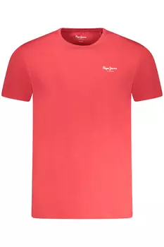 Мужская футболка Pepe Jeans хлопковая с логотипом, красный