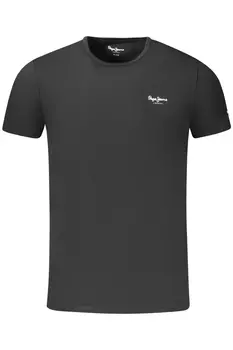 Мужская футболка Pepe Jeans с коротким рукавом и логотипом бренда, черный