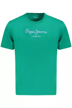 Мужская футболка Pepe Jeans с логотипом на груди, зеленый