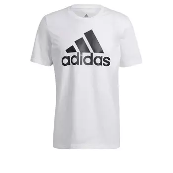 Мужская футболка первой необходимости с большим логотипом Adidas, черный