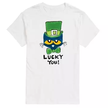 Мужская футболка Pete Cat Lucky You Licensed Character
