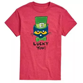 Мужская футболка Pete Cat Lucky You Licensed Character