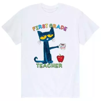 Мужская футболка Pete The Cat для учителя 1-го класса Licensed Character