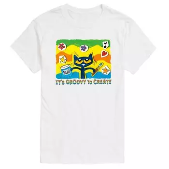 Мужская футболка Pete The Cat Groovy To Create Licensed Character