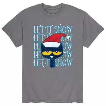 Мужская футболка Pete The Cat Let It Snow Licensed Character