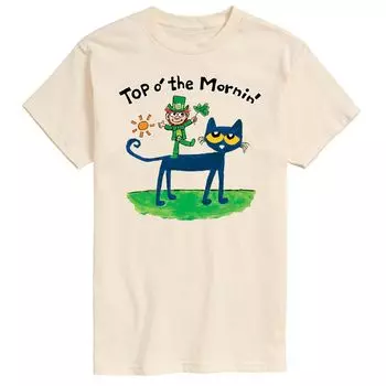 Мужская футболка Pete The Cat Mornin' Leprechaun Licensed Character