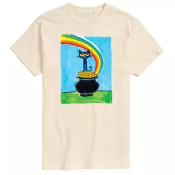 Мужская футболка Pete The Cat Rainbow Pot Of Gold Licensed Character
