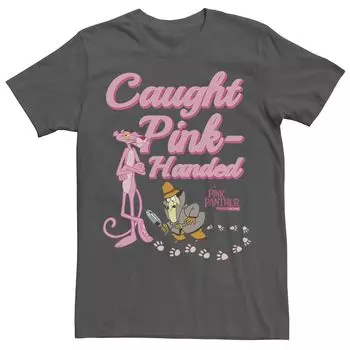 Мужская футболка Pink Panther Caught Pink-Handed Licensed Character