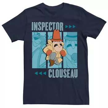 Мужская футболка Pink Panther Inspector Clouseau Trio со вставками Licensed Character