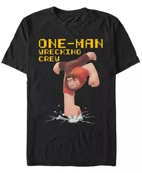 Мужская футболка Pixar Wreck It Ralph The Wrecking Crew с короткими рукавами Fifth Sun, черный