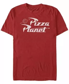 Мужская футболка Pizza Planet с коротким рукавом и круглым вырезом Fifth Sun, красный