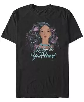 Мужская футболка Pocahontas с короткими рукавами и цветочным принтом Fifth Sun, черный