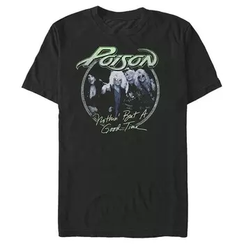 Мужская футболка Poison Nothing But A Good Time с рисунком Licensed Character, черный