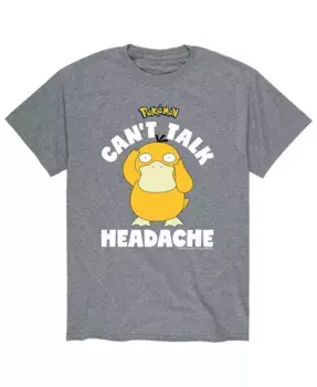 Мужская футболка Pokemon Can't Talk Headache AIRWAVES, серый