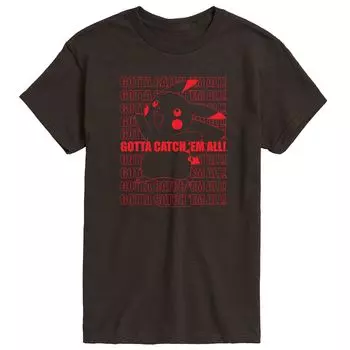 Мужская футболка Pokemon Catch Em All Licensed Character