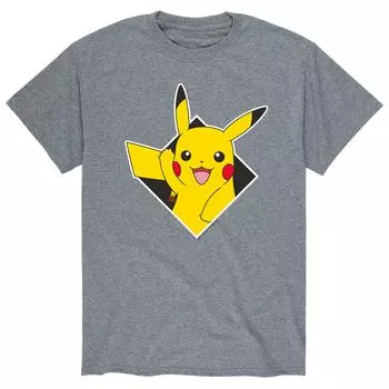 Мужская футболка Pokemon Diamond Pikachu Licensed Character